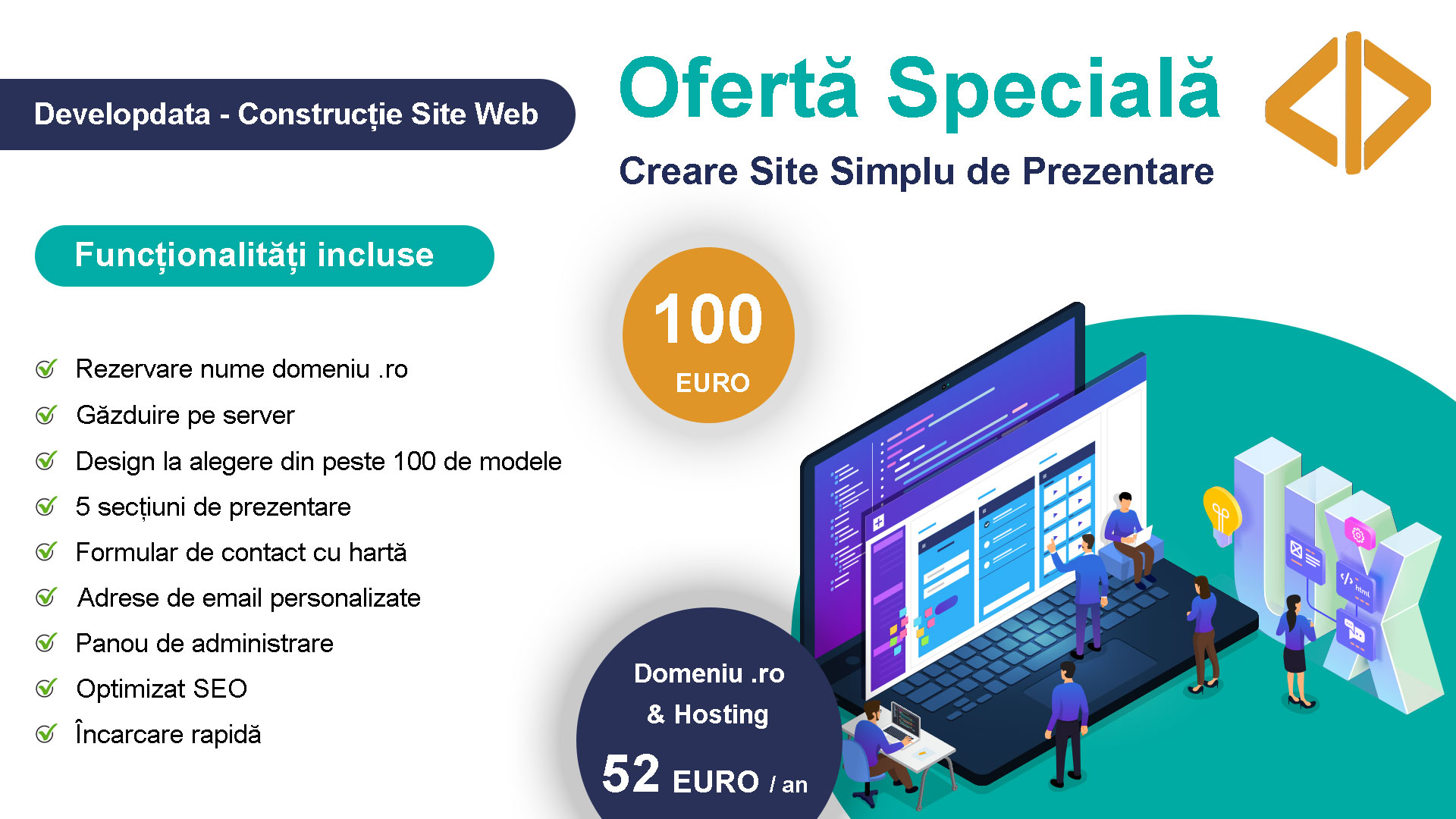 Oferta pret constructie site de prezentare Oferta pret constructie site de prezentare